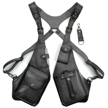 🦺new leather anti theft harness