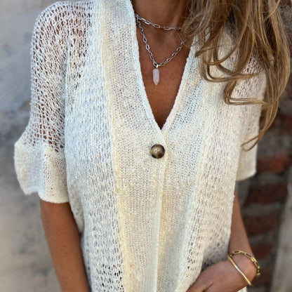 【S-3XL】👚Knitted hollow cardigan