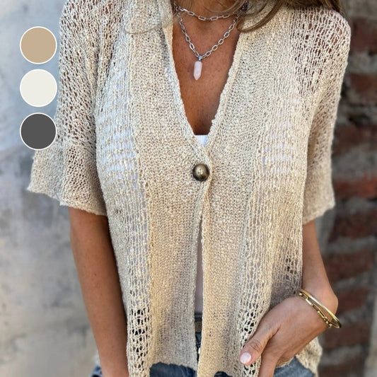 【S-3XL】👚Knitted hollow cardigan