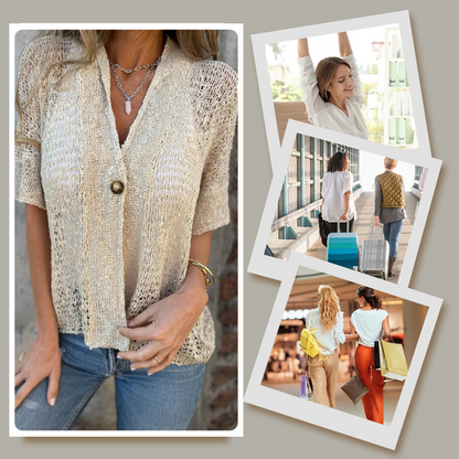 【S-3XL】👚Knitted hollow cardigan